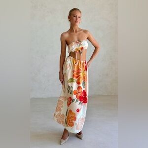 SABO Fei floral Dress Petal Scarf size M NWOT